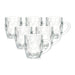 Luminarc Britannia Transparent Mugs Water Cups Set Of 6 Pcs - exxab.com
