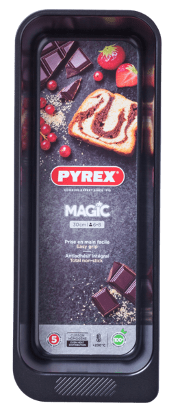 Pyrex MG30BL6 Magic Rectangular Loaf Pan Carbon Steel - exxab.com