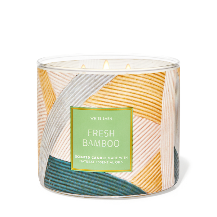 Bath & Body Works Fresh Bambo 3-Wick Scented Candle