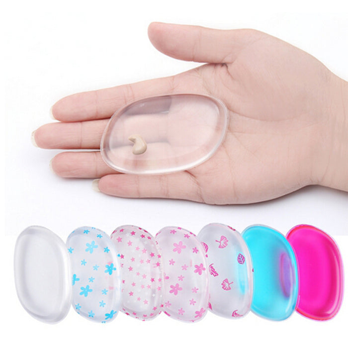 Silicone Makeup Sponge Clear Gel Cosmetic Puff -One Piece