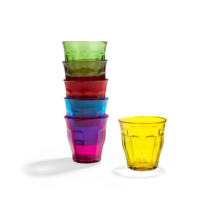 Duralex 1027SR06C Colored Water Cup 250ml Set of 6 Pieces