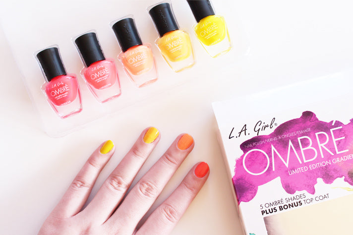 LA GIRL Ombre Limited Edition Gradient Polish Set - Yellow Collection