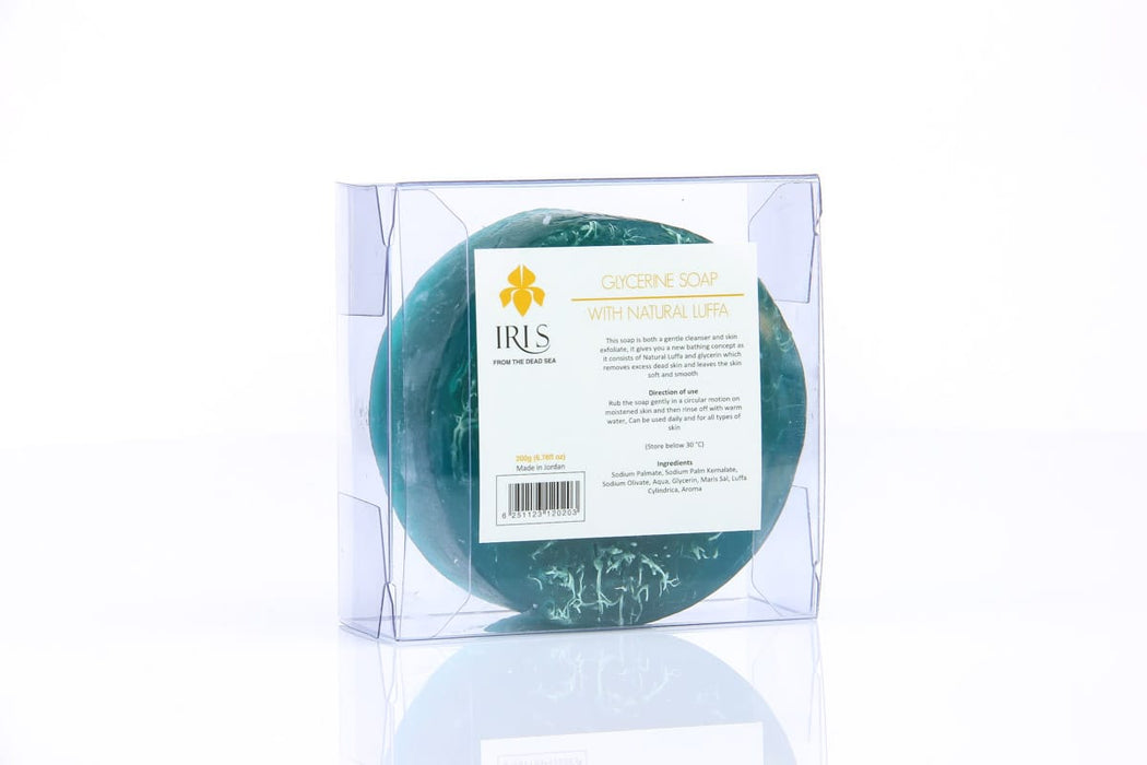 IRIS Dead Sea Glycerin Soap With Natural Luffa 200g exxab.com