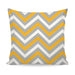 Home Decor Cushion With Grey & Yellow Chevron Design exxab.com