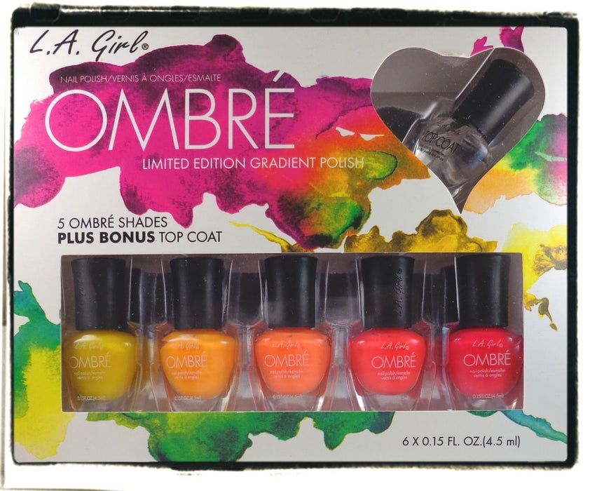 LA GIRL Ombre Limited Edition Gradient Polish Set - Yellow Collection
