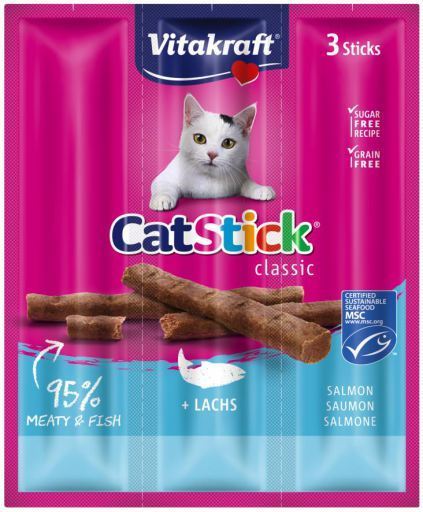 Vitakraft ® Grain Free CatStick Salmon 12g exxab.com