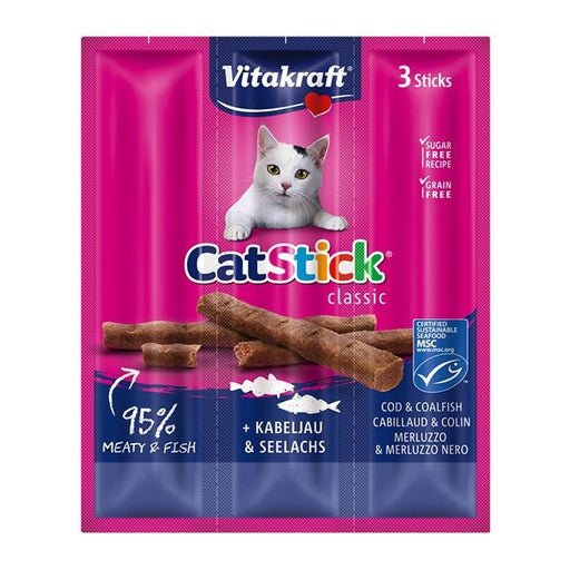 Vitakraft ® Grain Free CatStick Cod & CoalFish 12g exxab.com