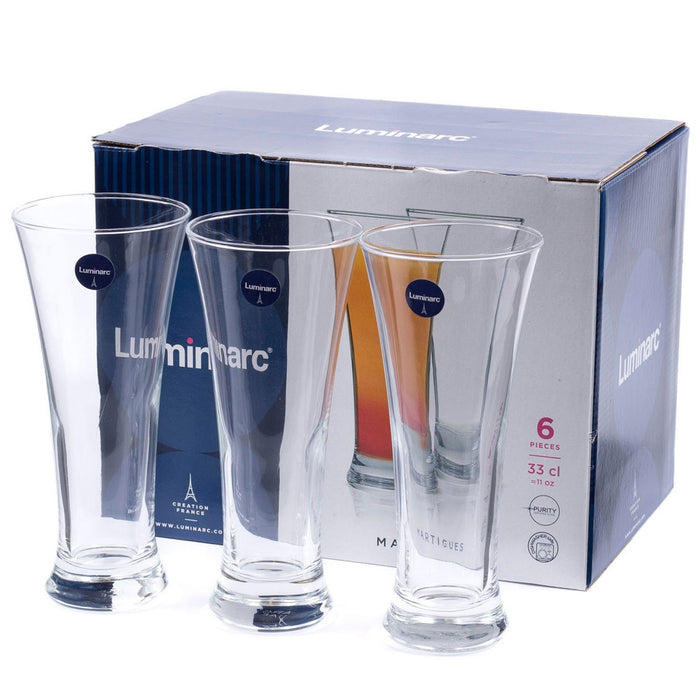 Luminarc N1319 Martigues Water Glass / Set Of 6 Tumblers 330 ml - exxab.com