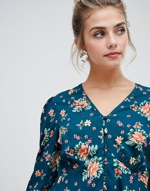 Women's floral print shirt - exxab.com
