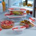 Pyrex glassware, cook & heat round glass container with steam valve lid - exxab.com