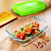 Pyrex Cook & Store Rectangular Dish W/ Lid Microwave Oven Airtight, 0.4 L 17 cm - exxab.com