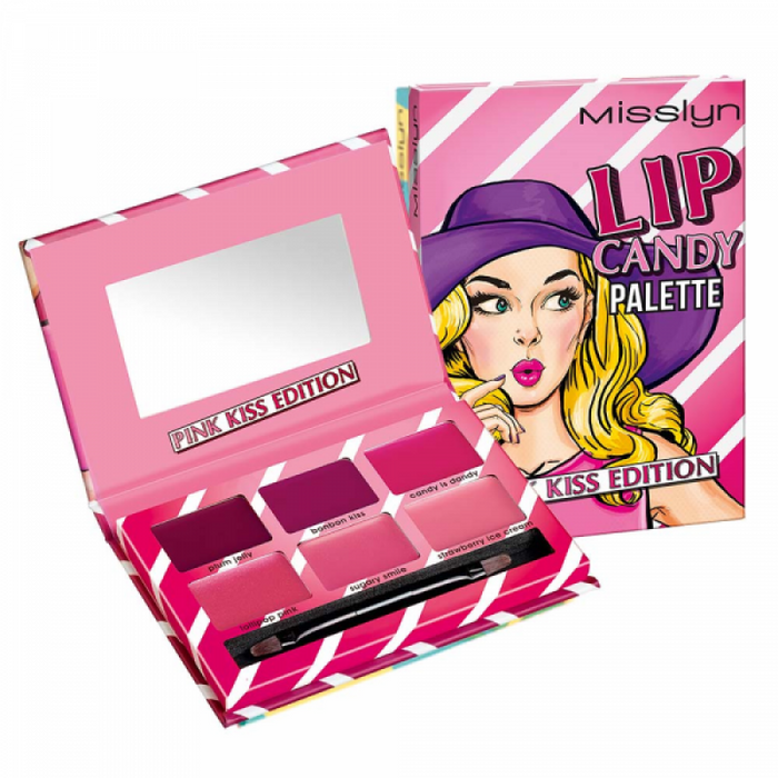 Misslyn Lip Candy Palette Pink Kiss Edition
