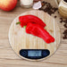 Wooden Circle Digital Electronic Kitchen Scale 5000g/1g - exxab.com