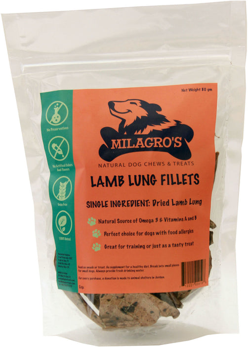 MILAGRO'S Lamb Lung Fillets (80 gm) - exxab.com
