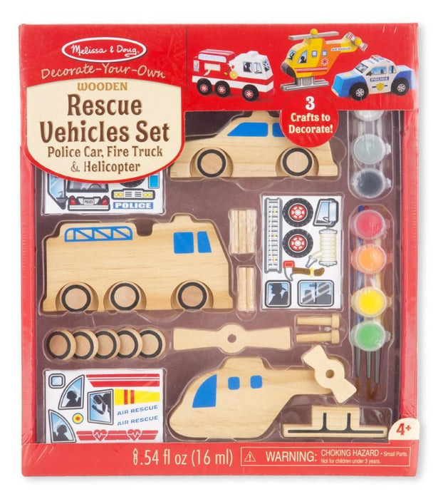 Melissa A Doug 9528 Rescue Vehicles Arts & Toys Crafts Set - exxab.com