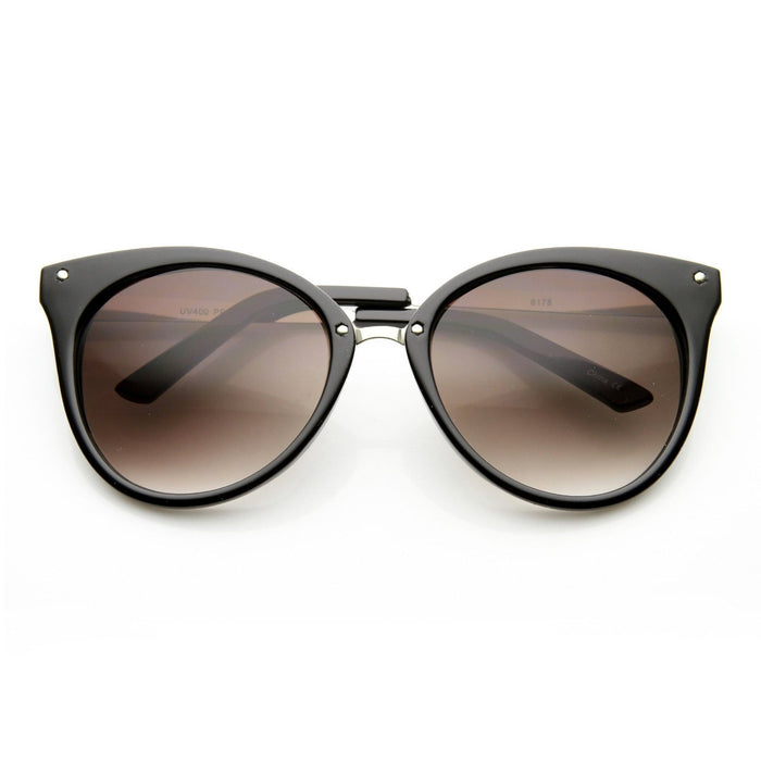 ZeroUV women's oversize detailed Indie cat eye sunglasses - exxab.com