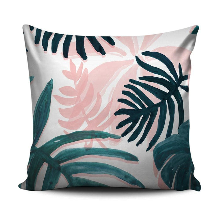 Home decoration cushions with tropical leaves & flowers pattern - exxab.com