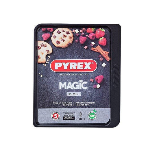 Pyrex MG33BV6 Magic Rectangular Baking Tray Carbon Steel - exxab.com