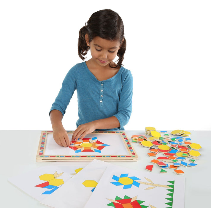 Melissa A Doug 3590 Magnetic Pattern Blocks with 120 magnets - exxab.com