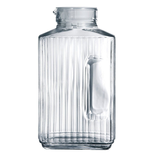 Luminarc 46538 Quadro pitcher jug with white lid, 2 Liter - exxab.com