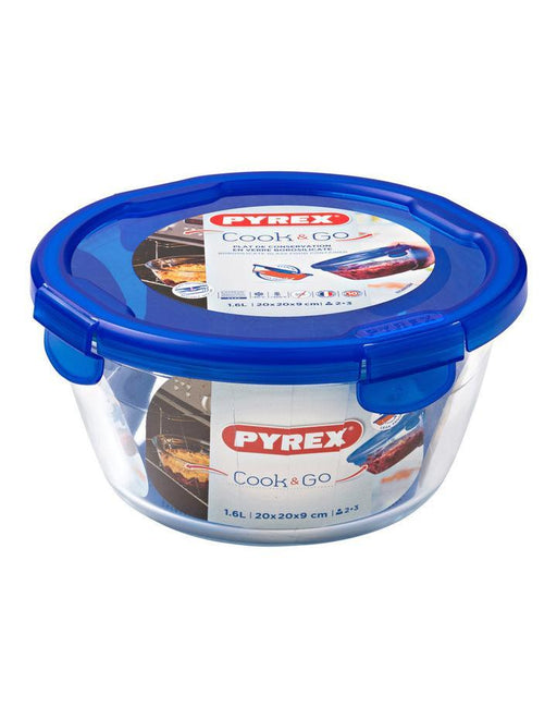 Pyrex Cook & Go Round Container Lid Microwave Oven Airtight - exxab.com