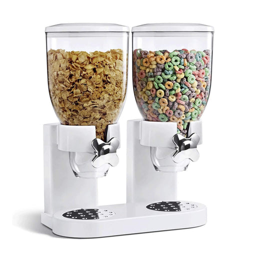 Fresh & easy classic dry food cereal dispenser double - exxab.com