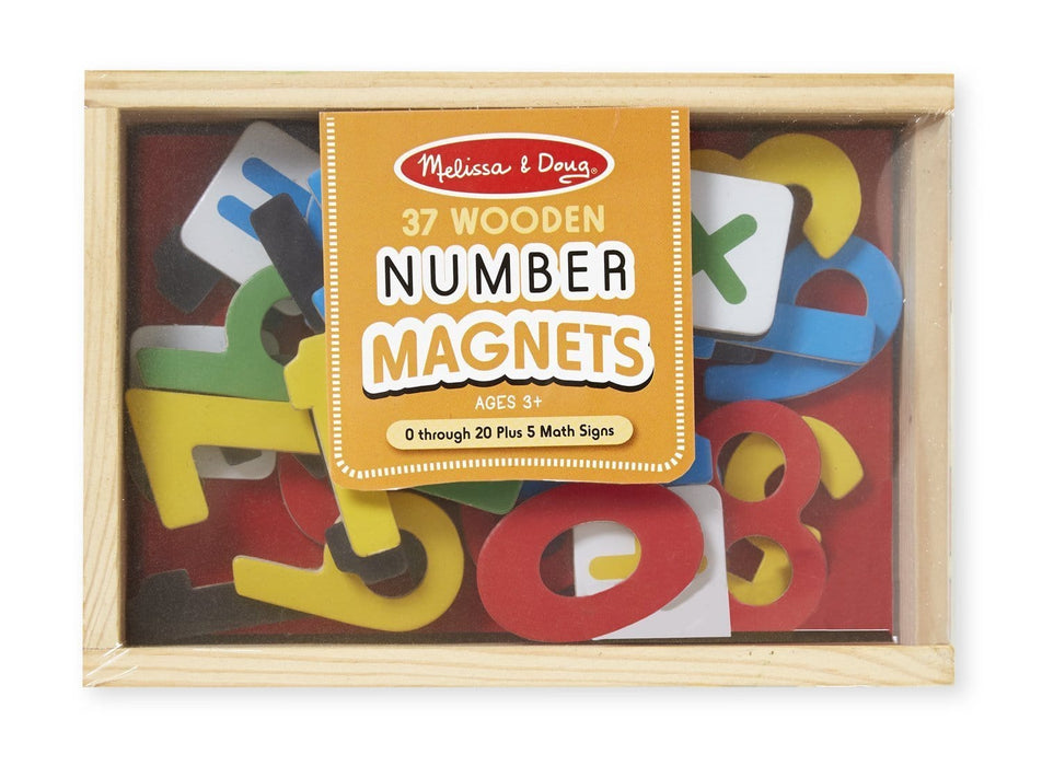 Melissa A Doug 449 Magnets Wooden Number with 37 colorful pcs - exxab.com
