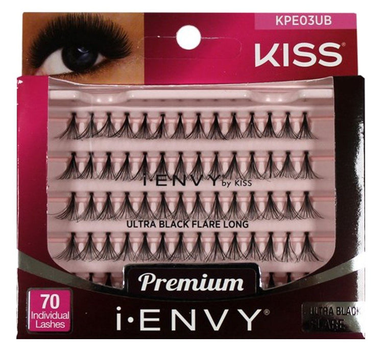 Kiss I Envy Ultra Black Flare Long Lashes 3 Pack exxab.com