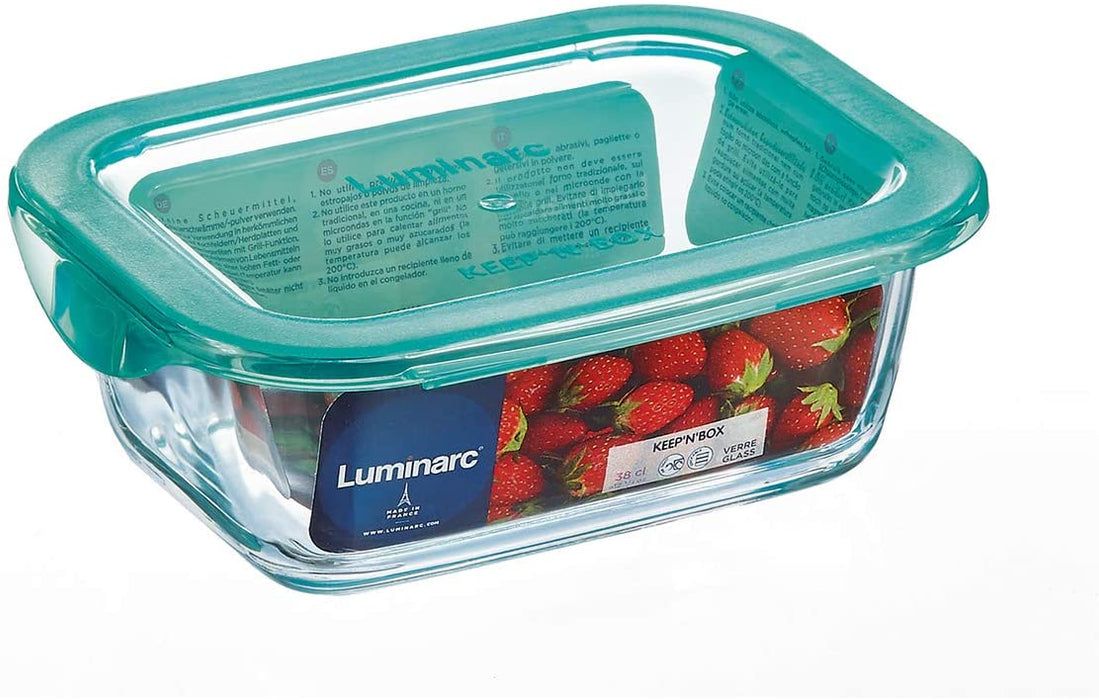 Luminarc KEEP'N box Lagoon Rectangular Containers With Lid