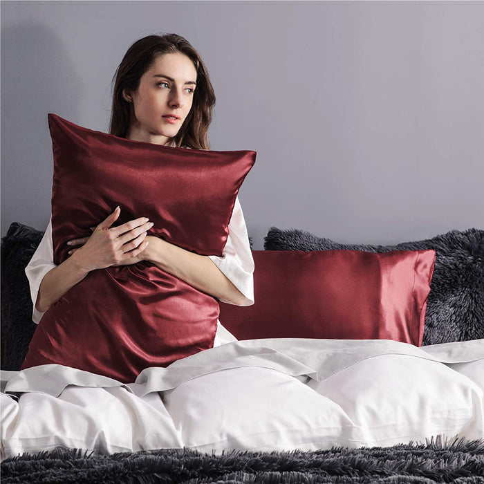 Luxury Satin Bed PillowCase Set of 2 Pieces