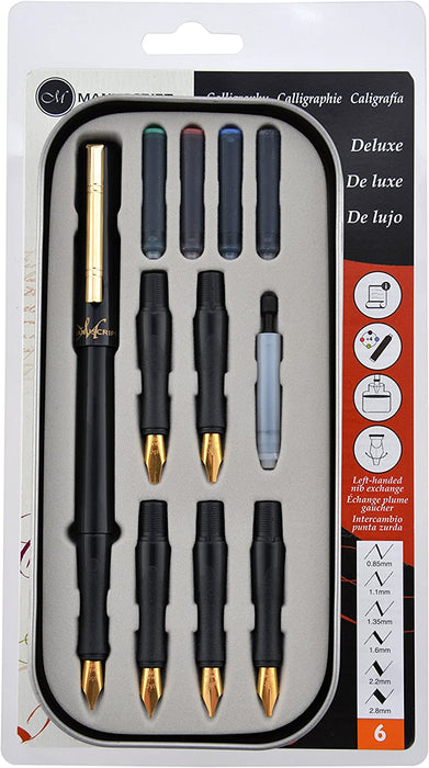 Deluxe Calligraphy Metal Pen Set