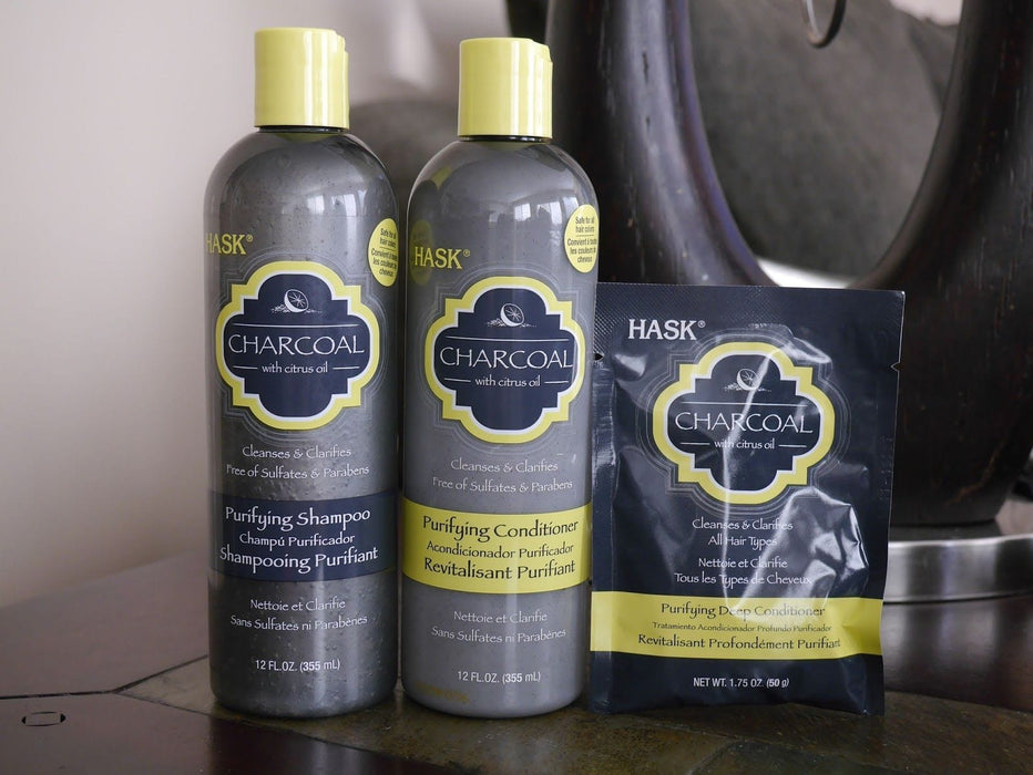Hask Shampoo Charcoal Clarifying 12oz - exxab.com