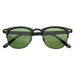 Women's Celebrity Zoe Saldana Vintage Half Frame Sunglasses - exxab.com