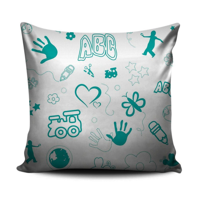 Home decorations cushion with blue baby pattern - exxab.com