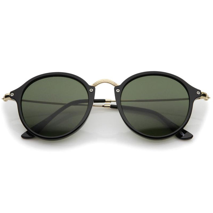 ZeroUV Iconic Vintage 1920's Round Dapper Sunglasses