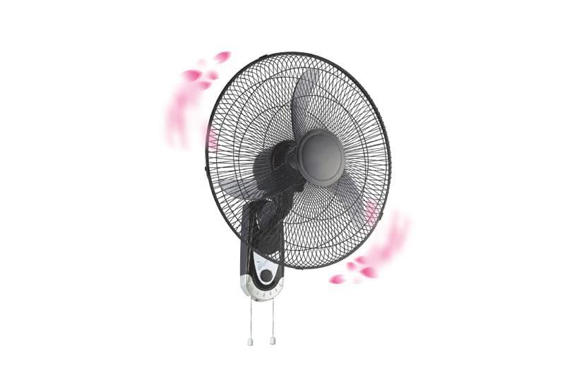 Geepas GF9604 electric wall mount Fan 16 inch with pull cord - exxab.com