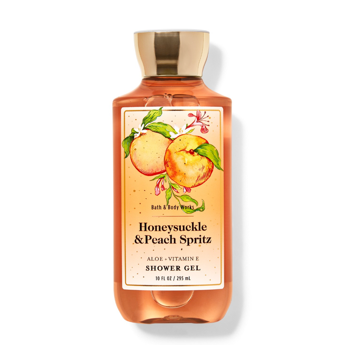 Bath & Body Works Honeysuckle & Peach Spritz Shower Gel