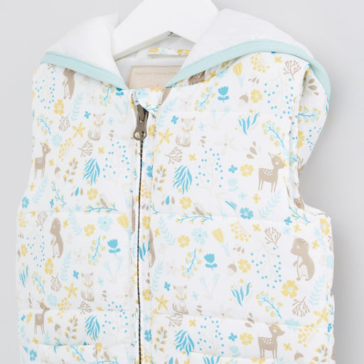 Baby's Printed Quilted Sleeveless Jacket exxab.com