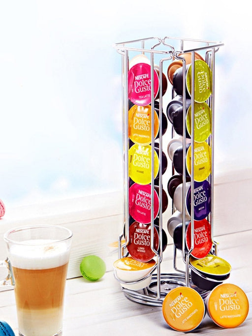 Coffee capsules rack holder stainless steel stand - exxab.com