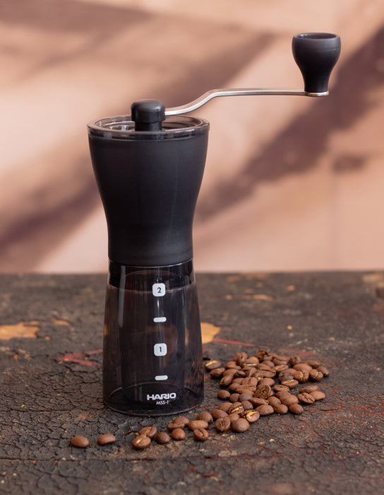 HARIO Hand Grinder Ceramic Coffee Mill Mini-Slim Plus
