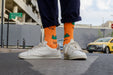 Socks Kitchen Orange And Green Socks With Mlokheye Pattern - exxab.com