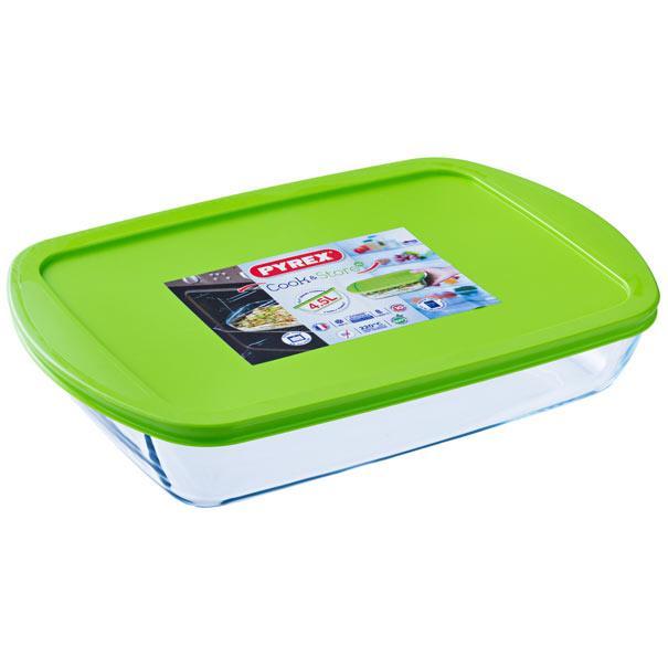 Pyrex Cook & Store Rectangular Dish W/ Lid Microwave Oven Airtight - exxab.com