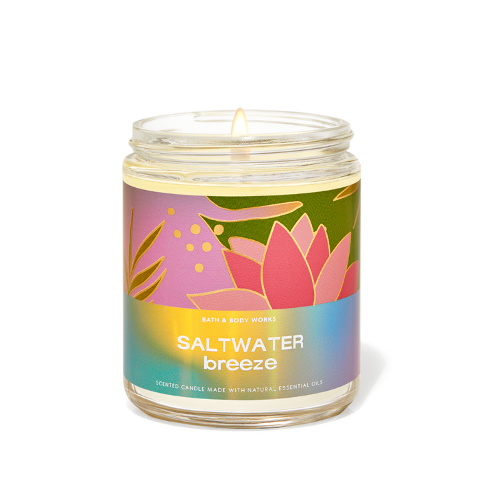 Bath & Body Works Saltwater Breeze Single Wick Scented Candle