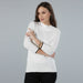 Women's White Turtle Neck Jumper with Long Sleeves size 42 exxab.com