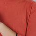 Women's Orange Turtle Neck Jumper with Long Sleeves exxab.com