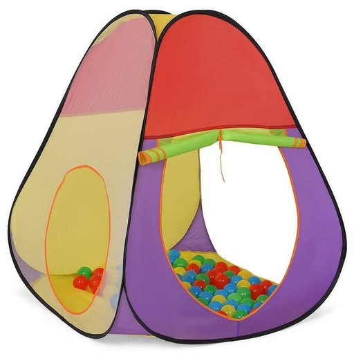 Portable Foldable Play Tent Playhouse With 100 Balls - exxab.com