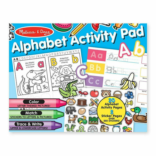 Melissa A Doug 8563 Fun Alphabet Activity Pad with 250 stickers - exxab.com
