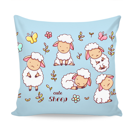 Colorful Cute Sheeps Home Decor Cushion Design exxab.com