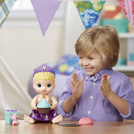 Hasbro E0596 Baby Alive Cupcake Birthday Baby (Blonde) - exxab.com