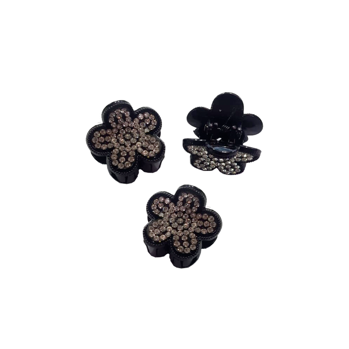 Plastic Black Hair Claw Clips Set of 2 Pieces exxab.com